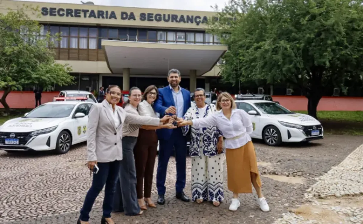 Entrega de sete viaturas novas para a Secretaria de Segurança Pública do Tocantins em Palmas